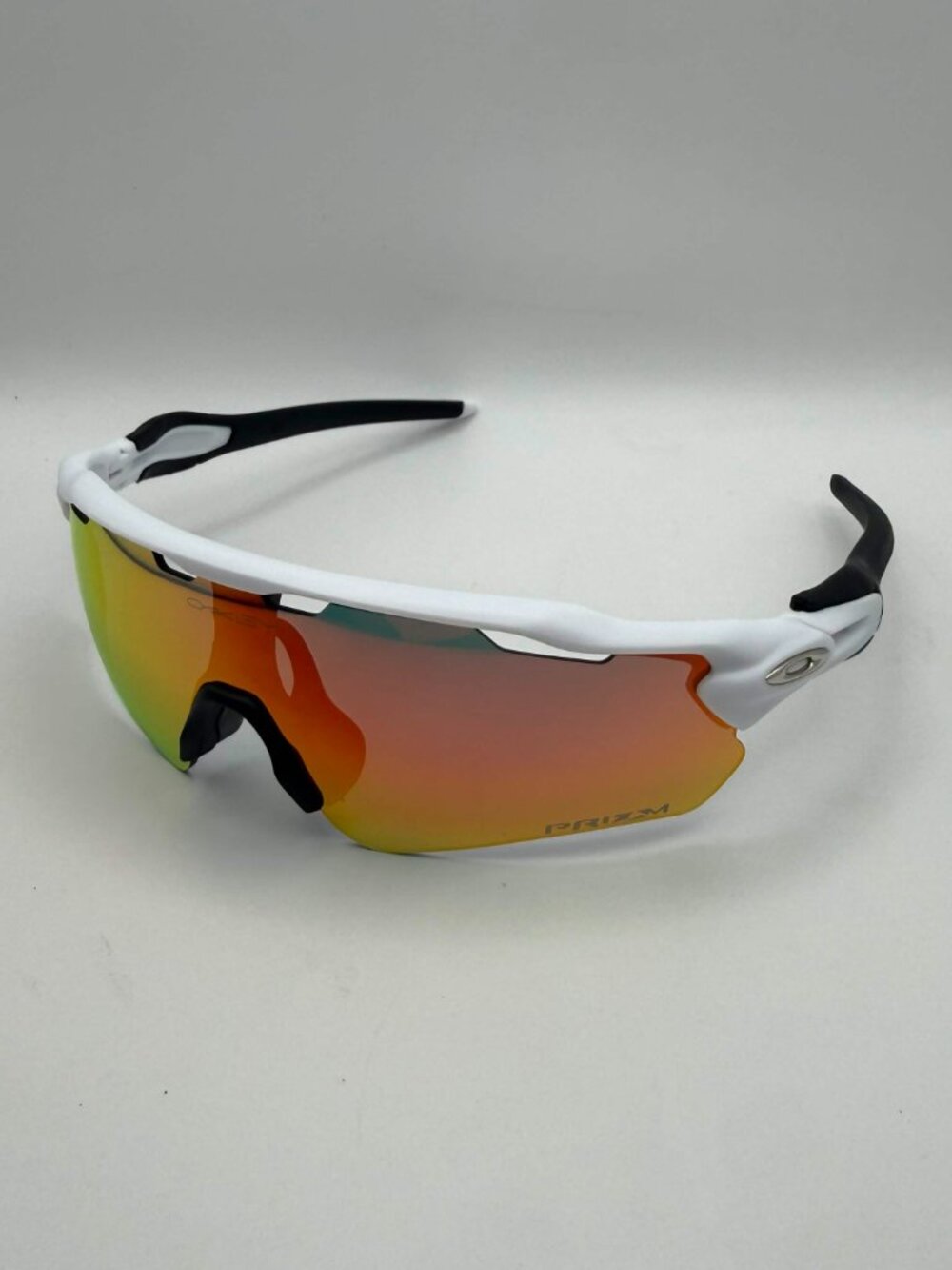Oakley Radar EV Path Sunglasses White Orange With Box, Case, & Accessories